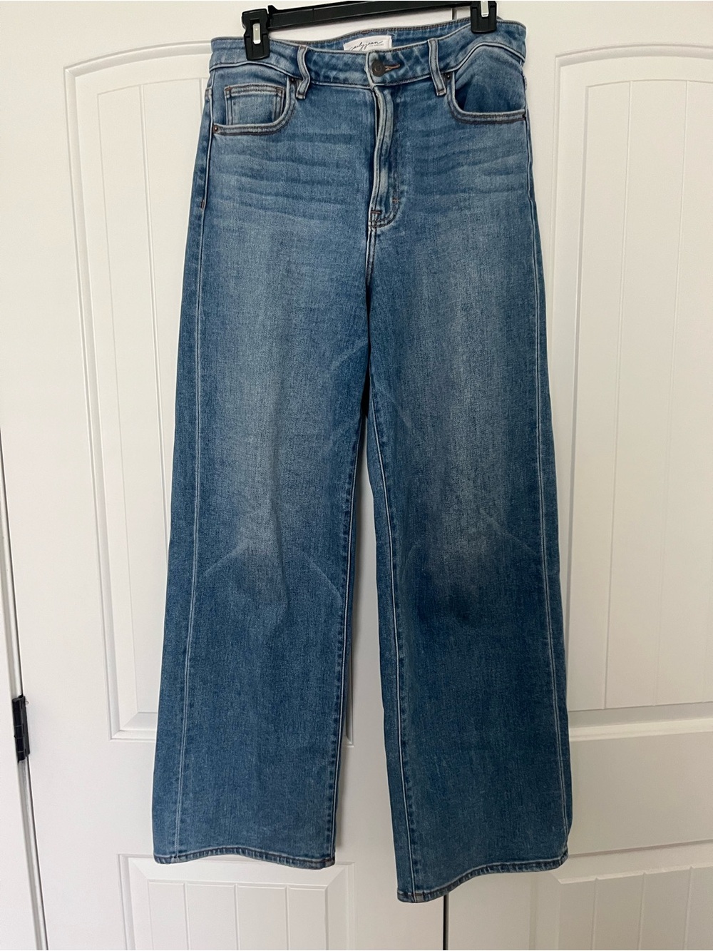 Carly Jean Los Angeles Dylan Dad Medium Wash Wide-Leg Jeans